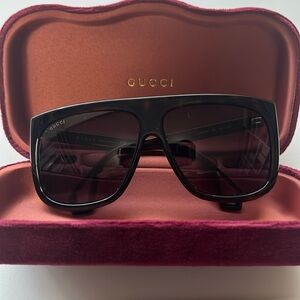 Oversized Gucci Tortoise Sunglasses